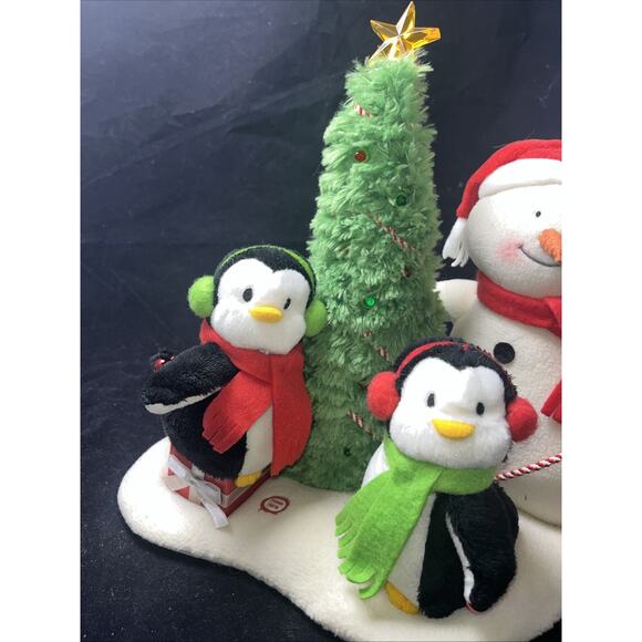 2006 Hallmark Jingle Pals Merry Trio Snowman Penguins Tree Music Light Christmas - Picture 4 of 11